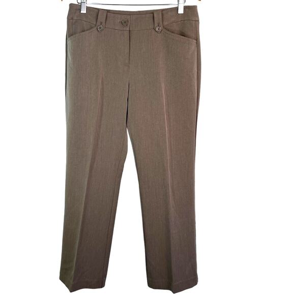 ANNE KLEIN  Taupe Career Pants Size 10P - Picture 1 of 12